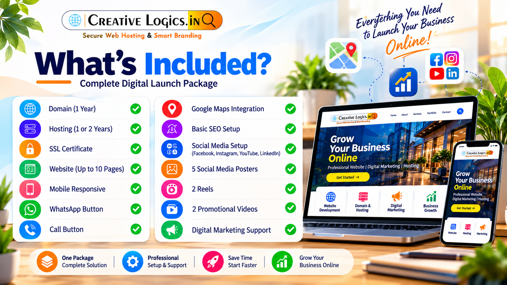 launch package professional business website offer dasara 2026